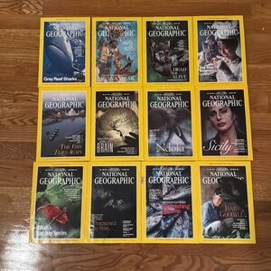 National Geographic Complete 1995 Issues with Maps